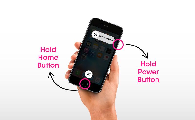 icloud contacts issue - reset iphone with home button