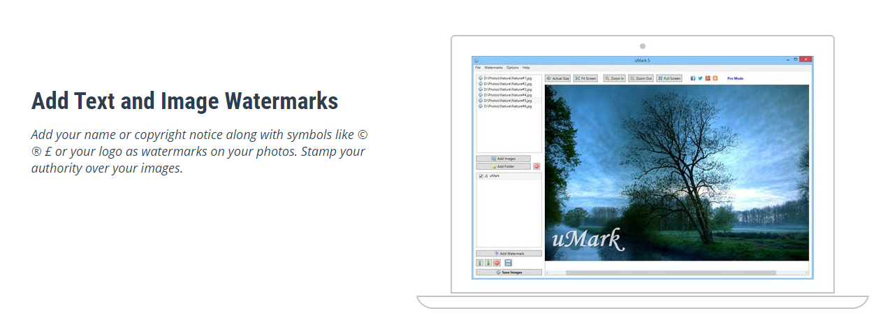 uMark Photo Watermarker