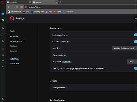 Enable Dark Mode