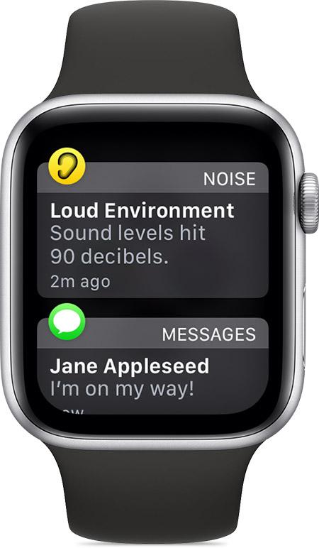 apple watch red dot -view notifications
