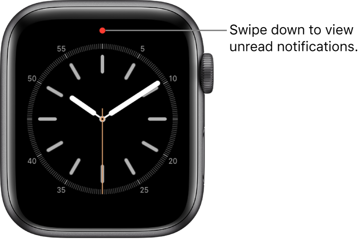 apple watch red dot