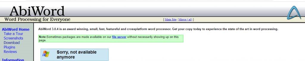 best free word processor- Abi Word