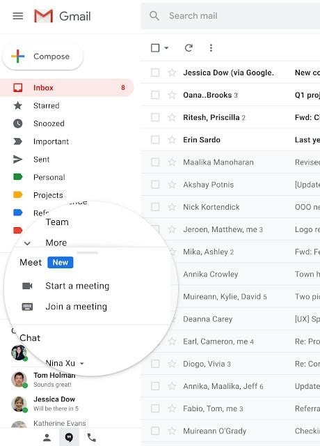 gmail video call