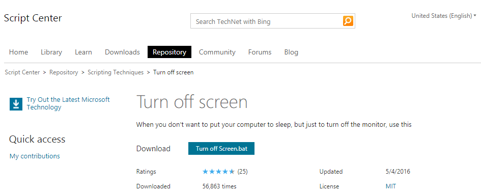 turn off screen