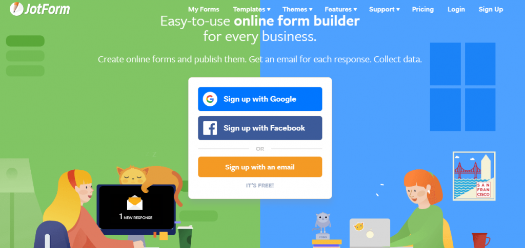 HTML form generator jofform