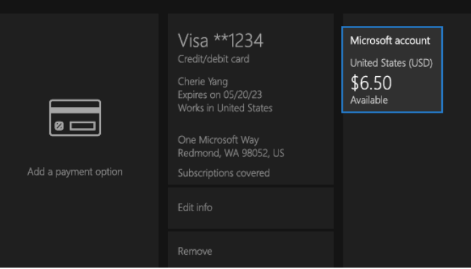 Remove Payment Accounts and Details