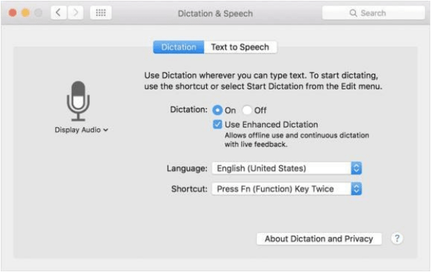 Apple Dictation