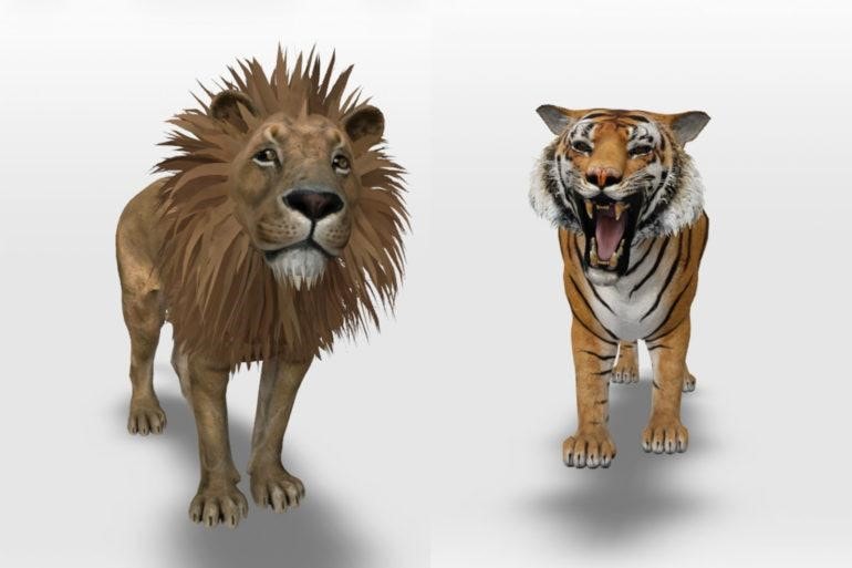 bunch of 3d animals