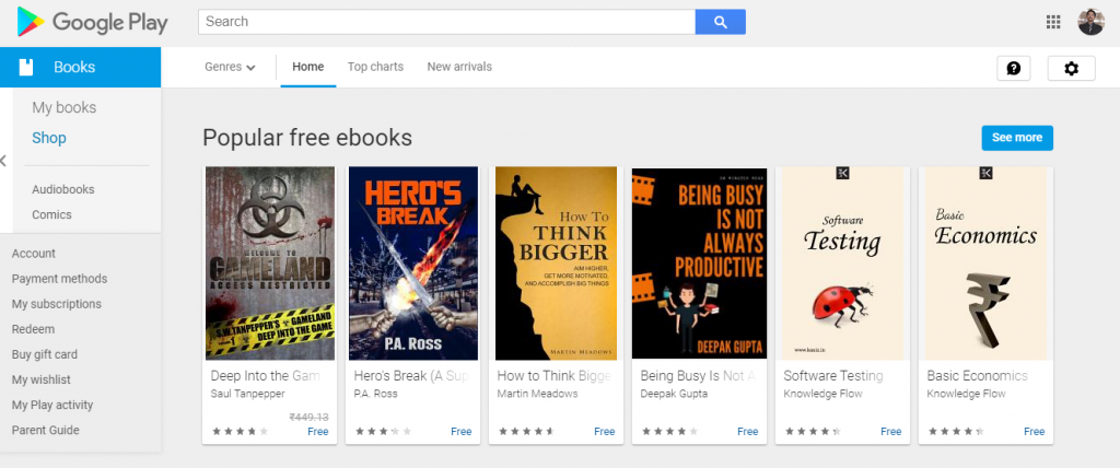 eBook stores to buy eBooks online - Google Play Books