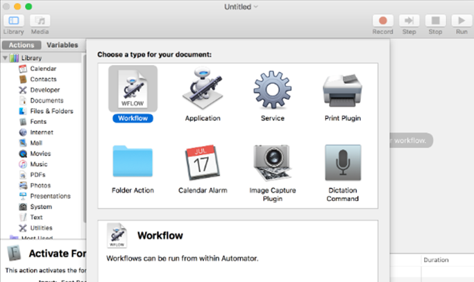 Choosing Workflow