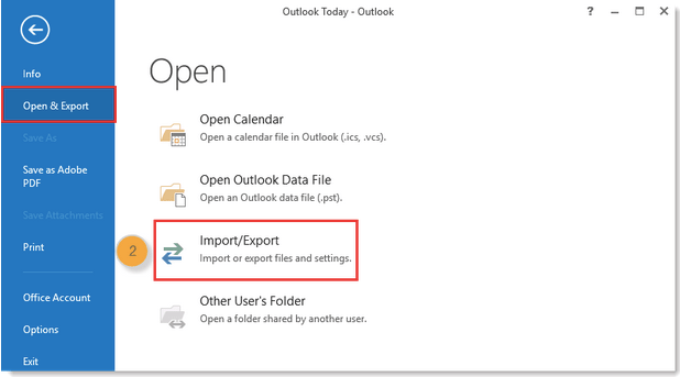 export Outlook address book