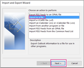 How to Export your Outlook Address Book