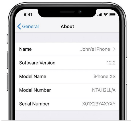 Find iPhone Serial Number