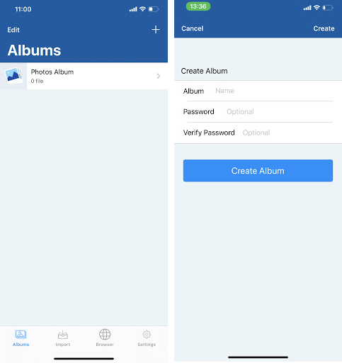 create album with passcode, how to lock hidden photos on iphone