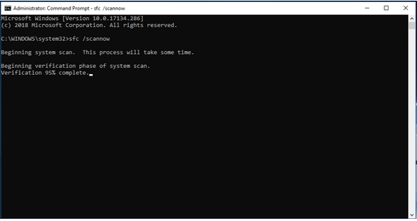 Run an SFC Scan