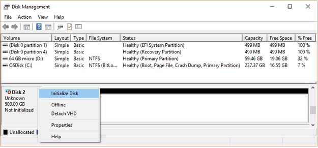 How to Initialize a Disk