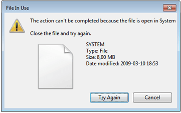 File in Use” Error on Windows 10