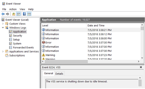 Windows Event Viewer