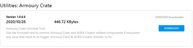 ASUS Aura software