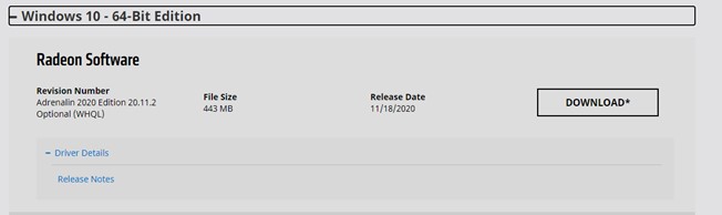 Download button