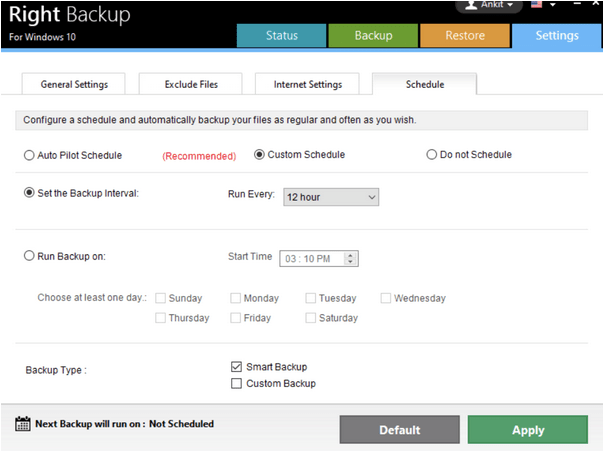 Automatic & Continuous Backup