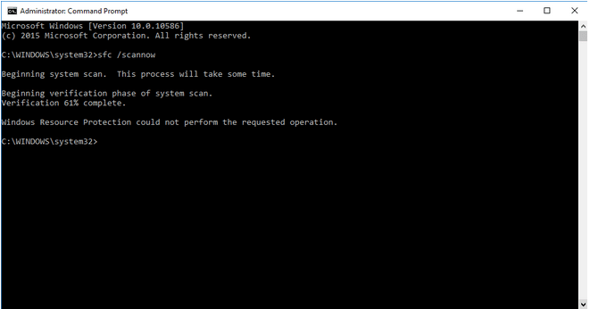 SFC Scan Stops Working on Windows 10
