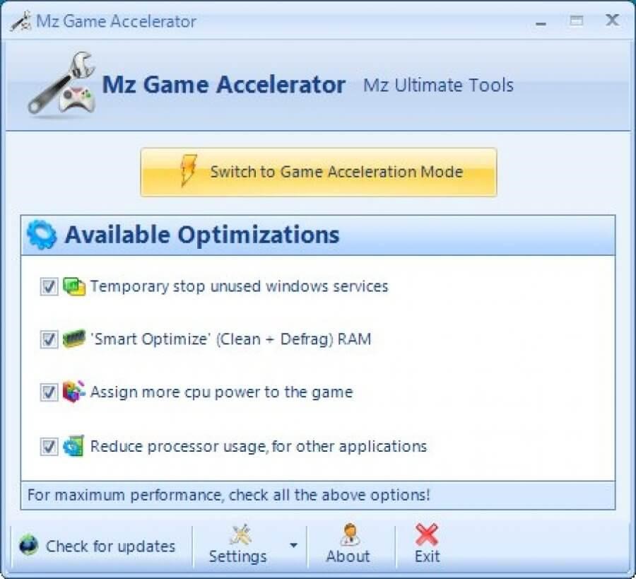 Mz Game Accelerator Best Game optimizer