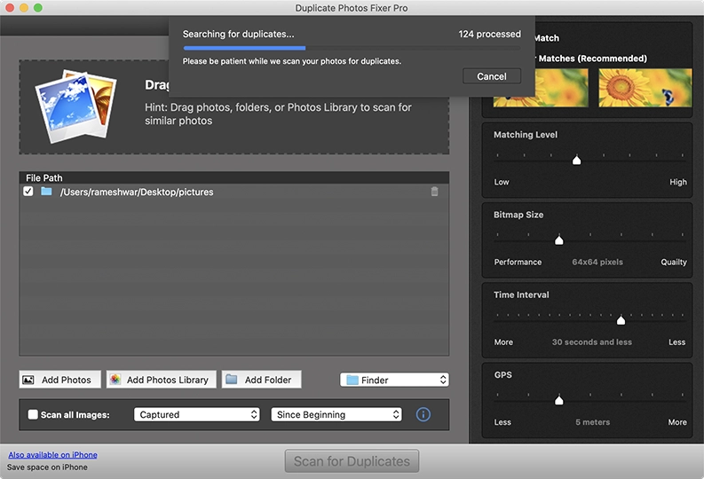 Scan for Duplicate Pictures