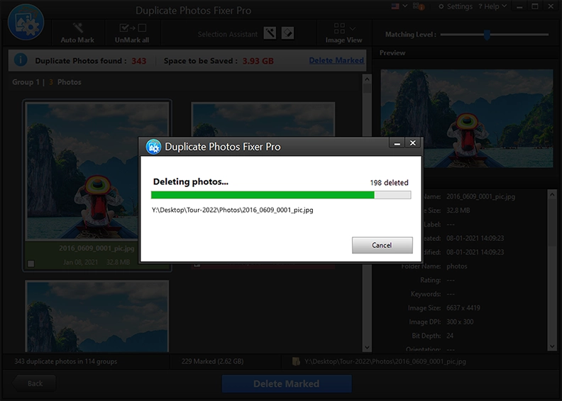 Deleting photos